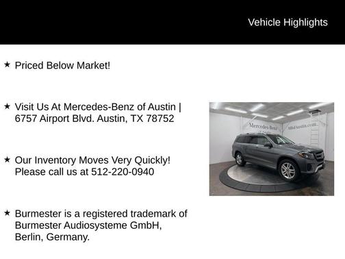 2019 Mercedes-Benz GLS 450 Base 4MATIC