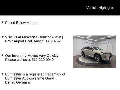 2020 Lexus RX 350 Base