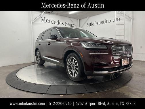 Burgundy Velvet Metallic Tinted Clearcoat 2022 Lincoln Aviator Reserve RWD