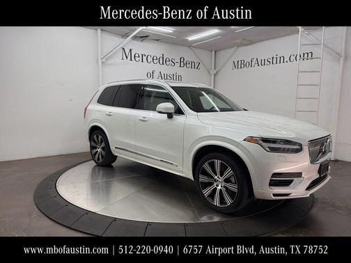 Crystal White Metallic 2023 Volvo XC90 Recharge Plug-In Hybrid T8 Ultimate Bright Theme 7-Seater