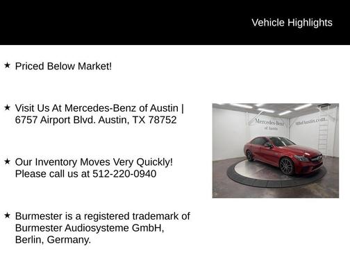 2019 Mercedes-Benz AMG C 43 Base 4MATIC