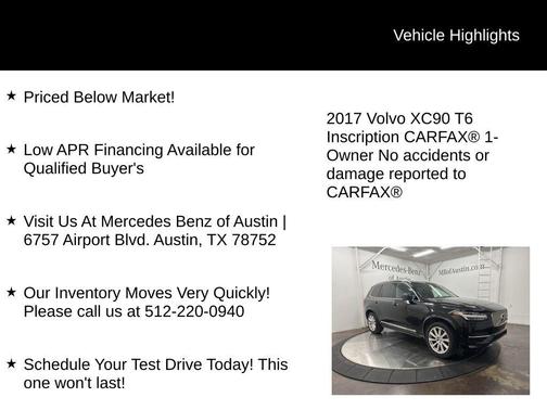 2017 Volvo XC90 T6 Inscription
