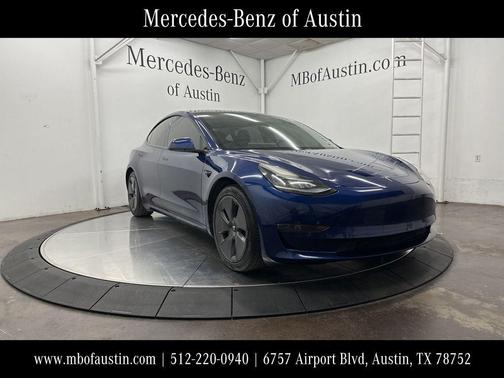 Blue 2021 Tesla Model 3 Standard Range Plus