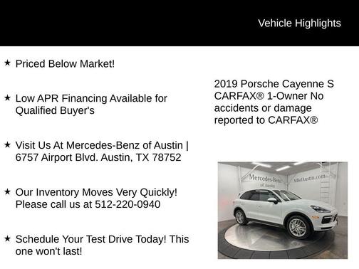 2019 Porsche Cayenne S