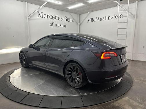 Gray 2021 Tesla Model 3 Performance