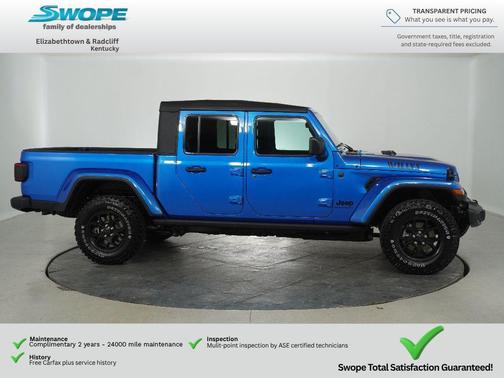 Hydro Blue Pearlcoat 2026 Jeep Gladiator Willys 4x4