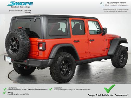 Firecracker Red Clearcoat 2026 Jeep Wrangler Willys