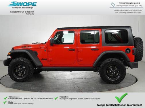 Firecracker Red Clearcoat 2026 Jeep Wrangler Willys
