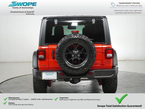 Firecracker Red Clearcoat 2026 Jeep Wrangler Willys