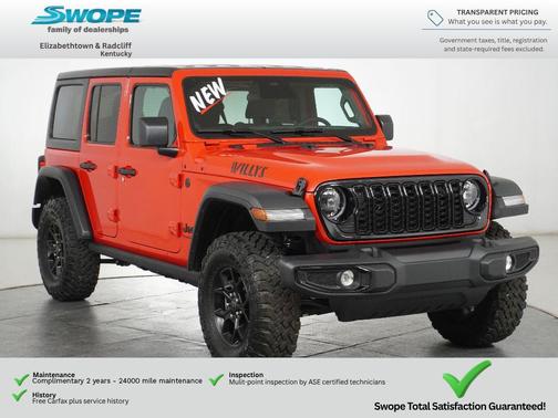 Firecracker Red Clearcoat 2026 Jeep Wrangler Willys