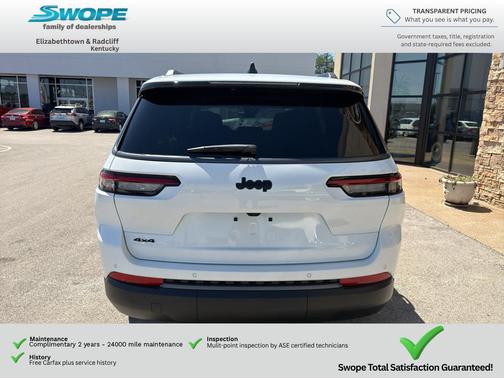 Bright White Clearcoat 2026 Jeep Grand Cherokee L Altitude