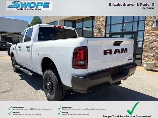 Bright White Clearcoat 2026 RAM 2500 Tradesman Crew Cab 4x4 6'4' Box