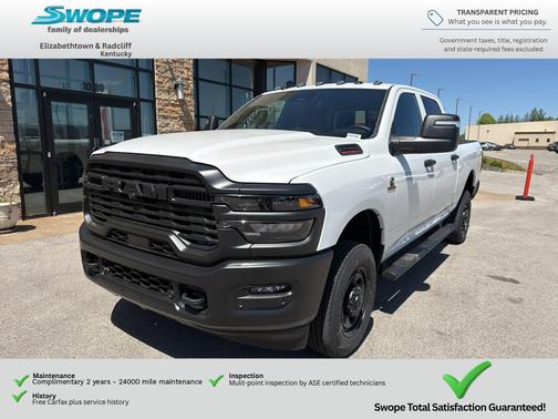 Bright White Clearcoat 2026 RAM 2500 Tradesman Crew Cab 4x4 6'4' Box