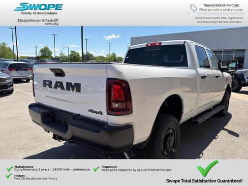 Bright White Clearcoat 2026 RAM 2500 Tradesman Crew Cab 4x4 6'4' Box