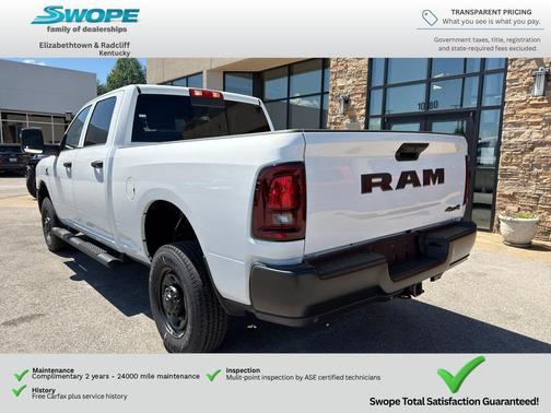 Bright White Clearcoat 2026 RAM 2500 Tradesman Crew Cab 4x4 6'4' Box