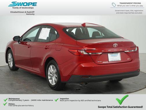Supersonic Red 2025 Toyota Camry LE