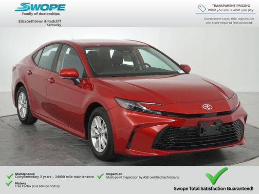 Supersonic Red 2025 Toyota Camry LE