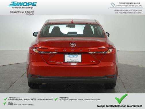 Supersonic Red 2025 Toyota Camry LE