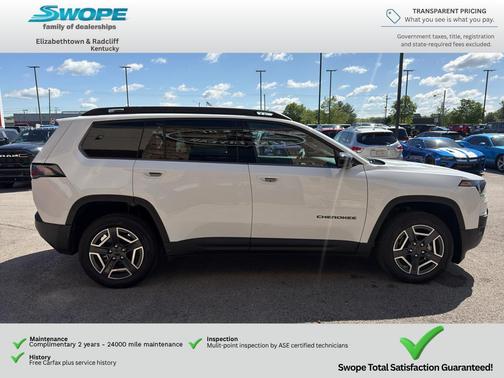 Bright White Clearcoat 2026 Jeep Cherokee Laredo 4x4