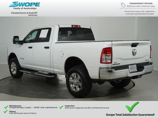 Bright White Clearcoat 2024 RAM 2500 Big Horn Crew Cab 4x4 6'4' Box