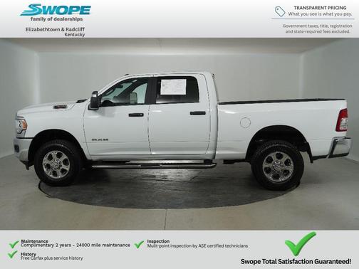 Bright White Clearcoat 2024 RAM 2500 Big Horn Crew Cab 4x4 6'4' Box