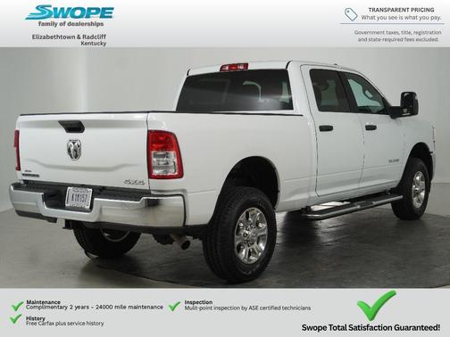 Bright White Clearcoat 2024 RAM 2500 Big Horn Crew Cab 4x4 6'4' Box
