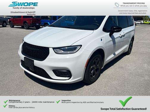 Bright White Clearcoat 2024 Chrysler Pacifica Hybrid S Appearance Pkg