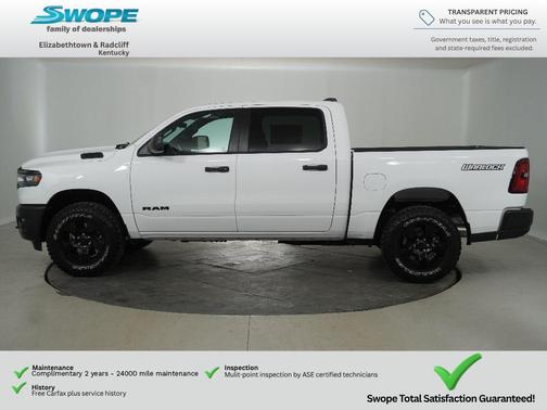 Bright White Clearcoat 2026 RAM 1500 Warlock Crew Cab 4x4 5'7' Box