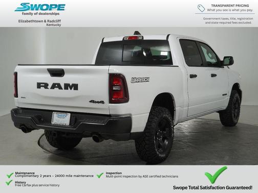 Bright White Clearcoat 2026 RAM 1500 Warlock Crew Cab 4x4 5'7' Box