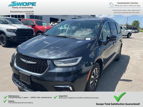Maximum Steel Metallic Clearcoat 2021 Chrysler Pacifica Hybrid Touring L