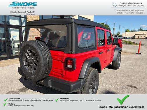 Firecracker Red Clearcoat 2026 Jeep Wrangler Sport