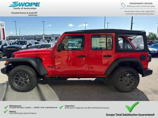 Firecracker Red Clearcoat 2026 Jeep Wrangler Sport