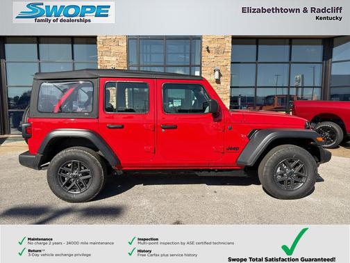 Firecracker Red Clearcoat 2026 Jeep Wrangler Sport