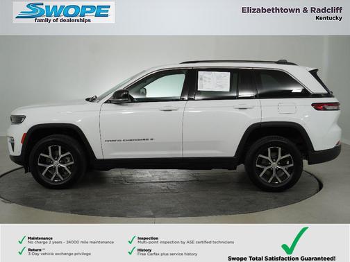 Bright White Clearcoat 2023 Jeep Grand Cherokee Limited