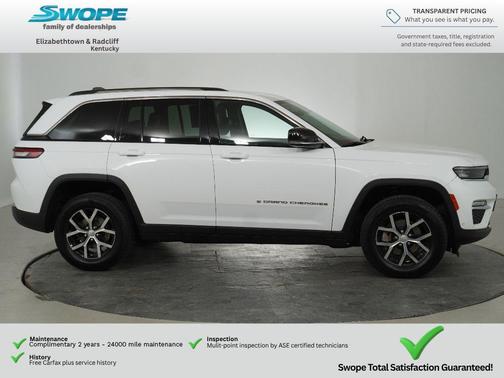 Bright White Clearcoat 2023 Jeep Grand Cherokee Limited