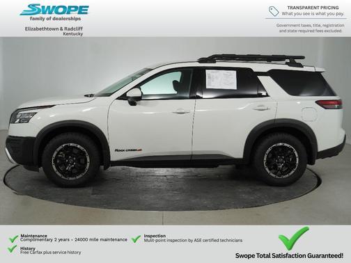 Glacier White 2025 Nissan Pathfinder Rock Creek 4WD