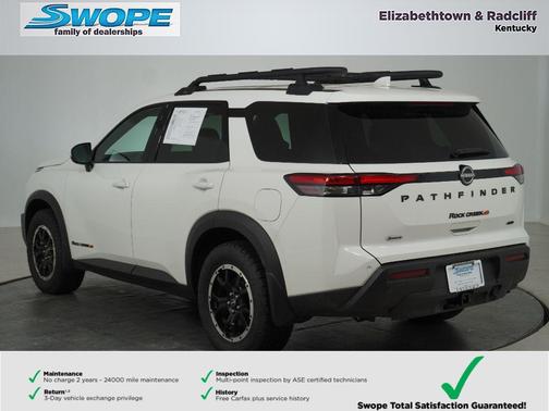 Glacier White 2025 Nissan Pathfinder Rock Creek 4WD