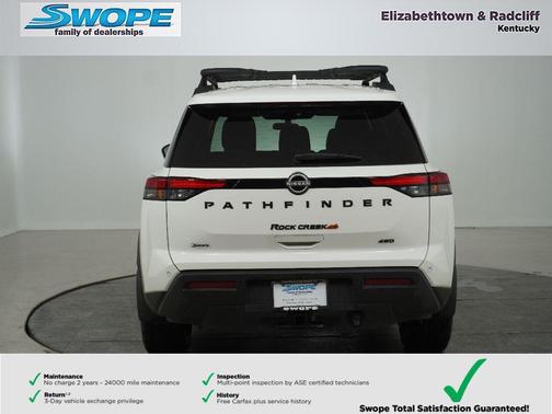Glacier White 2025 Nissan Pathfinder Rock Creek 4WD
