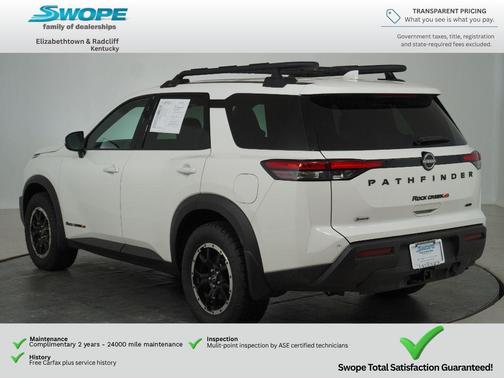 Glacier White 2025 Nissan Pathfinder Rock Creek 4WD