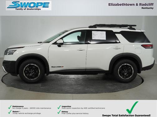 Glacier White 2025 Nissan Pathfinder Rock Creek 4WD
