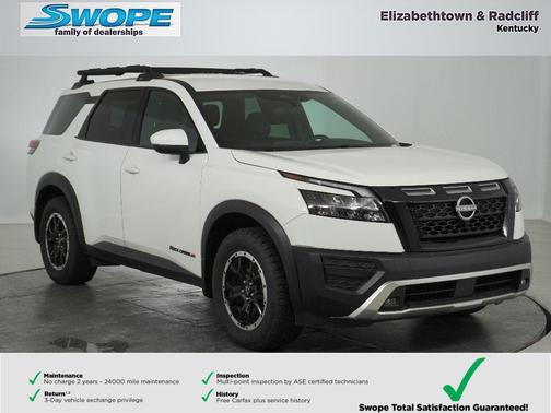 Glacier White 2025 Nissan Pathfinder Rock Creek 4WD