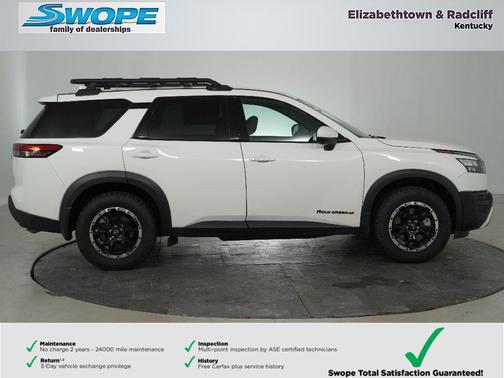 Glacier White 2025 Nissan Pathfinder Rock Creek 4WD