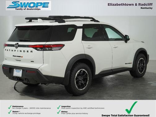 Glacier White 2025 Nissan Pathfinder Rock Creek 4WD