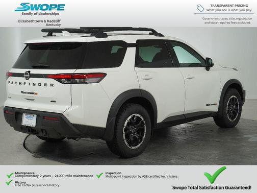 Glacier White 2025 Nissan Pathfinder Rock Creek 4WD