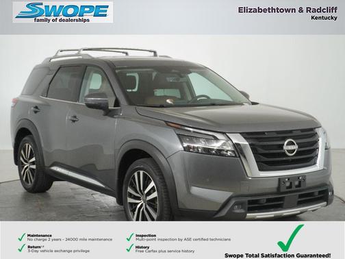 Gun Metallic 2024 Nissan Pathfinder Platinum 4WD
