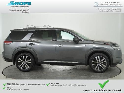 Gun Metallic 2024 Nissan Pathfinder Platinum 4WD
