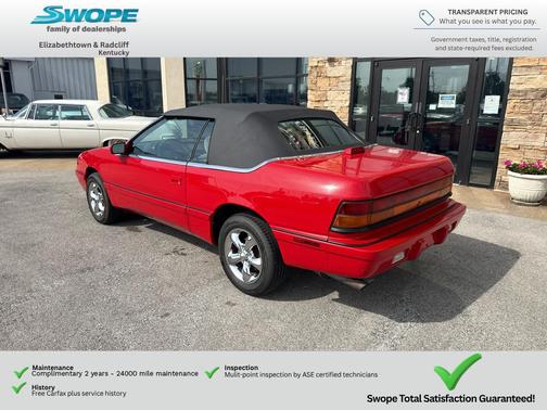 Red 1994 Chrysler LeBaron GTC