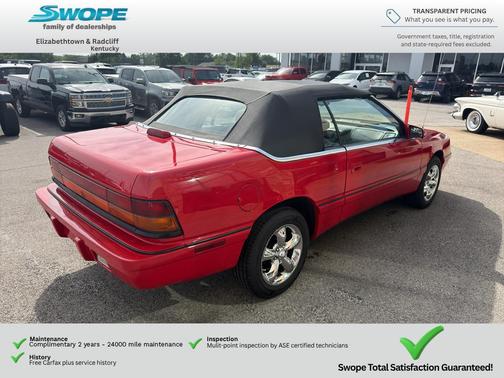 Red 1994 Chrysler LeBaron GTC