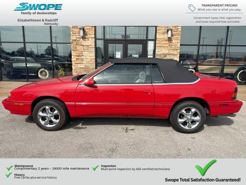 Red 1994 Chrysler LeBaron GTC