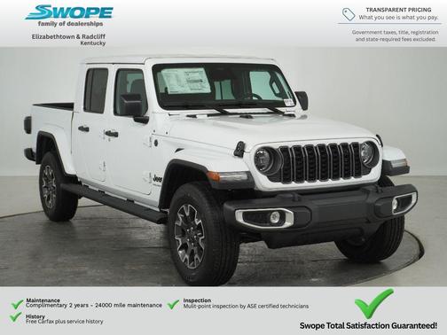Bright White Clearcoat 2026 Jeep Gladiator Sahara 4x4